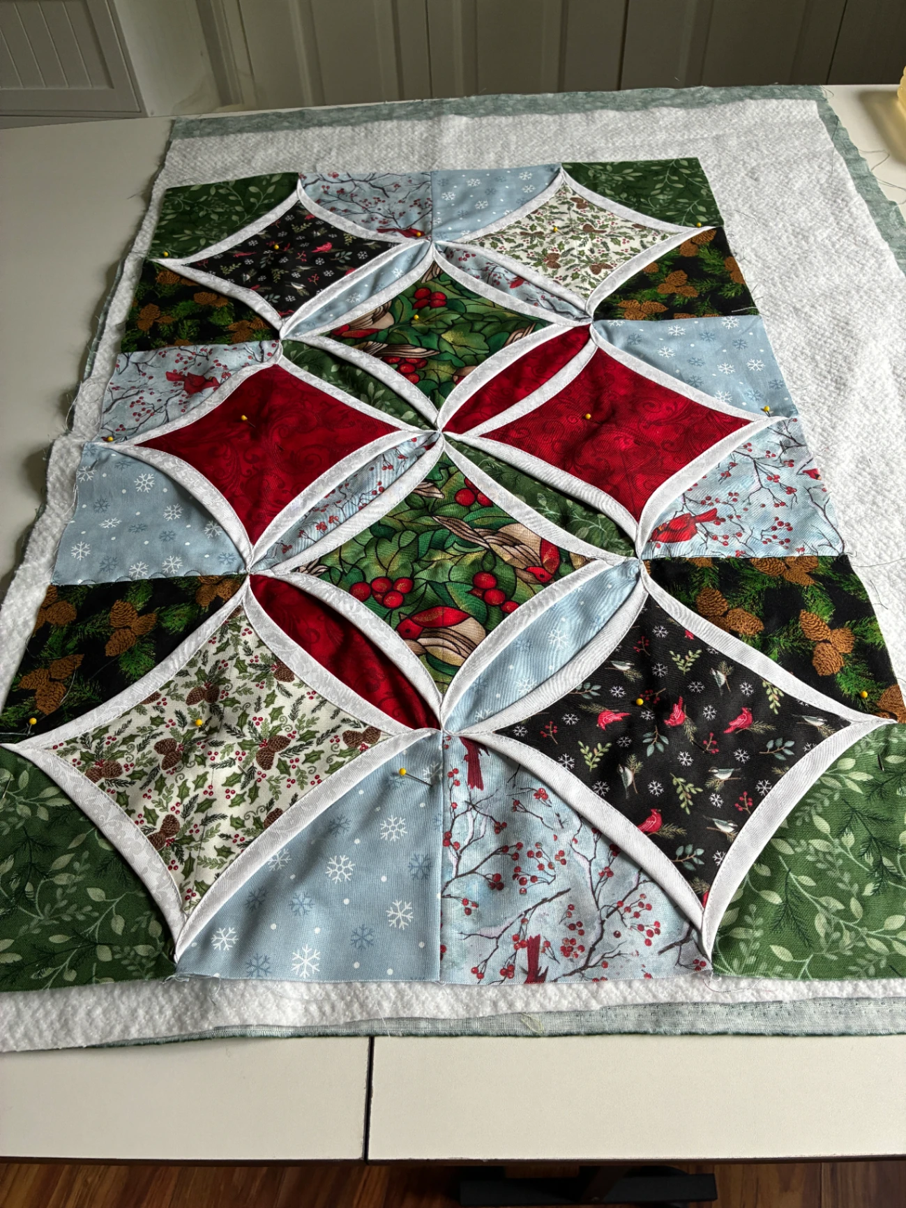 Cathedral Window Table Top - SOLD